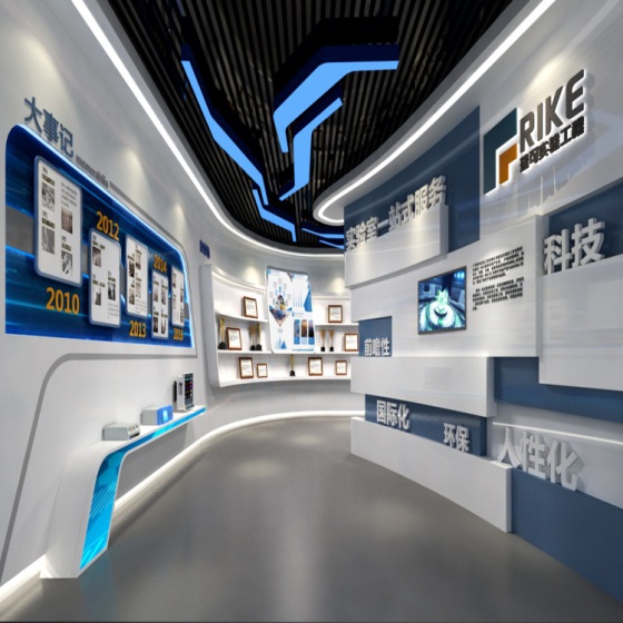  展廳設計的空間對比與變化